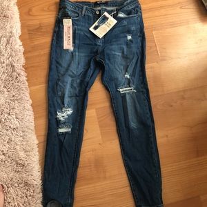 FashionNova High Waisted Wax Jean